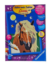 Ravensburger 27896 Dessins Numérotés Malset Brillant Cheval Haflinger 18 X 13 CM