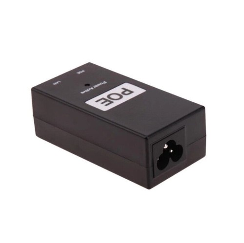 48V 0.5A 24W Desktop PoE Power Over Injector Ethernet Adapter Protection - Afbeelding 2 van 3