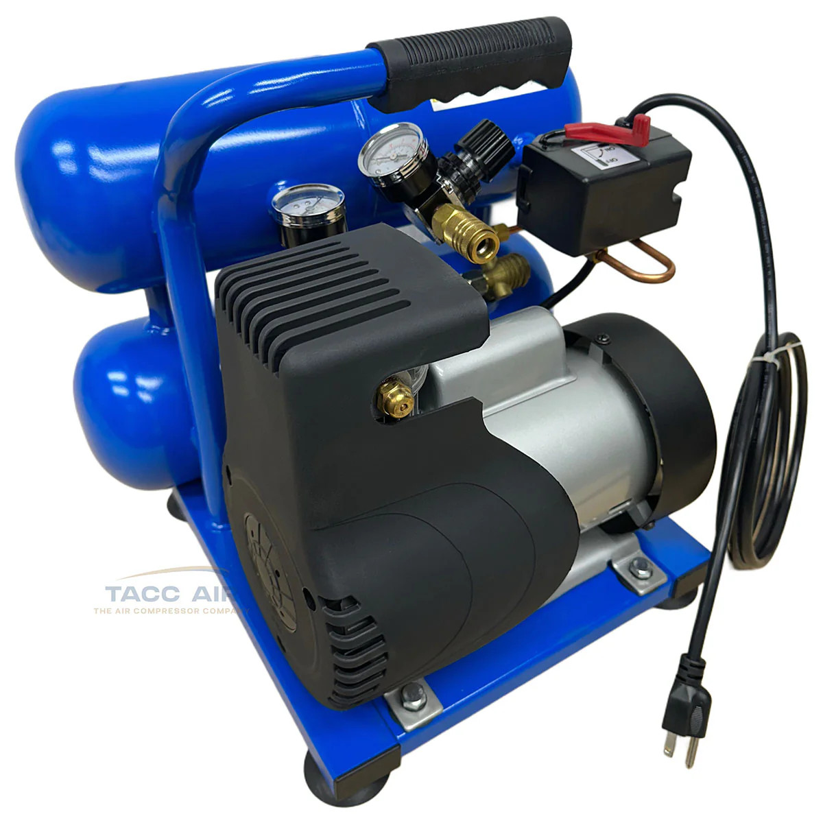 Puma LA-5721 1.5 HP 2-Gallon Oil-Free Twin Stack Portable Ca