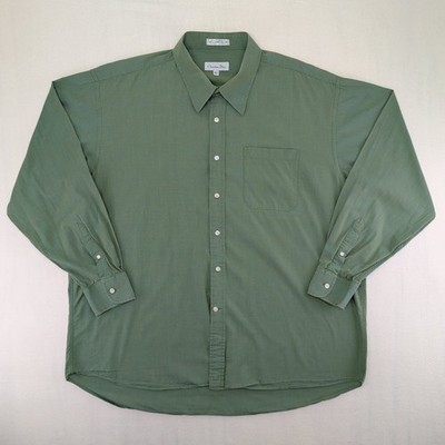 Vintage Christian Dior Shirt Mens 18.5 36/37 100% Cotton 1980s Comfy Dress Wear