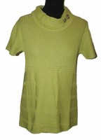 Damen Strickpullover Strick Pulli Ocker Moosgelb Capuccino Gr . 38 Neu