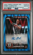 2024 BLUE RAYWAVE #ACKCA KERRY CARPENTER 127/150 PSA 10