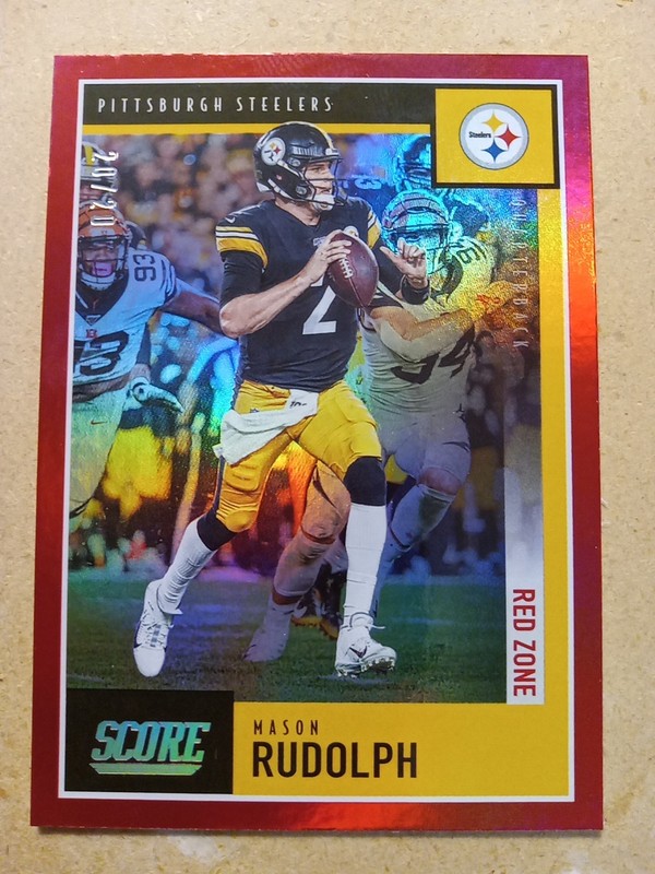 2020 Score Red Zone 20/20 Mason Rudolph #82