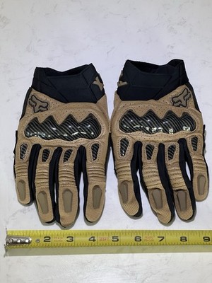 Fox - Bomber Gloves Size XL Men s Tan/brown With Cabin Fiber Like Over Knuckles