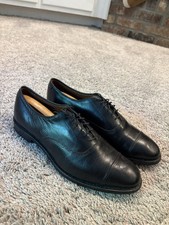 VINTAGE Allen Edmonds PARK AVENUE Cap-Toe Oxfords Black Made in USA 5615 8.5 D