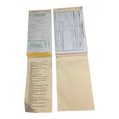 Lot 2 Vtg Unused Traffic Books Violation & Crash Info Exchange Virginia Beach VA