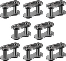 8pcs 40 Chain Master Links Roller Steel Alloy Heavy Duty Master Connector Link