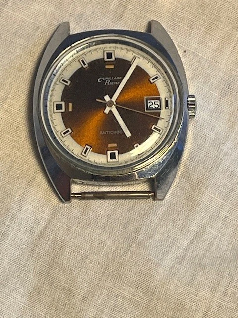 Montre Vintage Cupillard Rieme Pour Homme - Montre-bracelet Occasion, Marque Suisse Historique