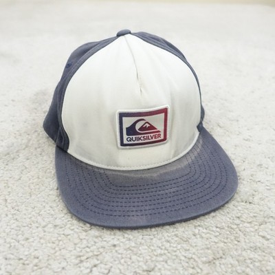 Quiksilver x Starter Baseball Cap Herren weiß blau Baumwolle Snapback Mütze The Natural