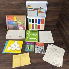 Multicolor Solid Wood Cuisenaire Rods Roddles Parts Bricks Lot