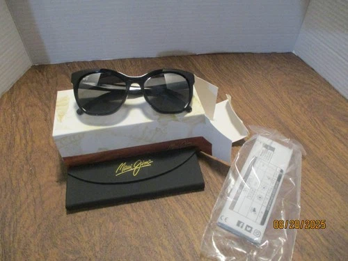 Maui Jim RX Able MJ878-02 Gray Alulu Black  Sunglasses  Includes Trifold Case