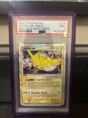 Pokemon Zapdos ex EX Fire Red & Leaf Green Secret Rare #116 PSA 9