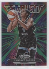 2022 Panini Prizm WNBA Fearless Green Prizm Candace Parker #15 10y0