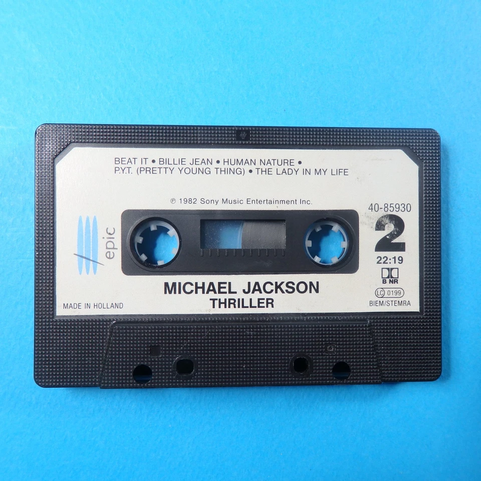 🎧 MC - MICHAEL JACKSON - Thriller * Musik Kassette Music Cassette * EPIC 1982 - Bild 3 von 4
