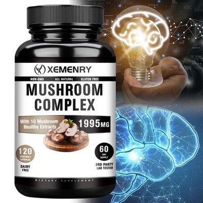 Mushroom Nutritional Capsules With Lion's Mane Mushroom Complex