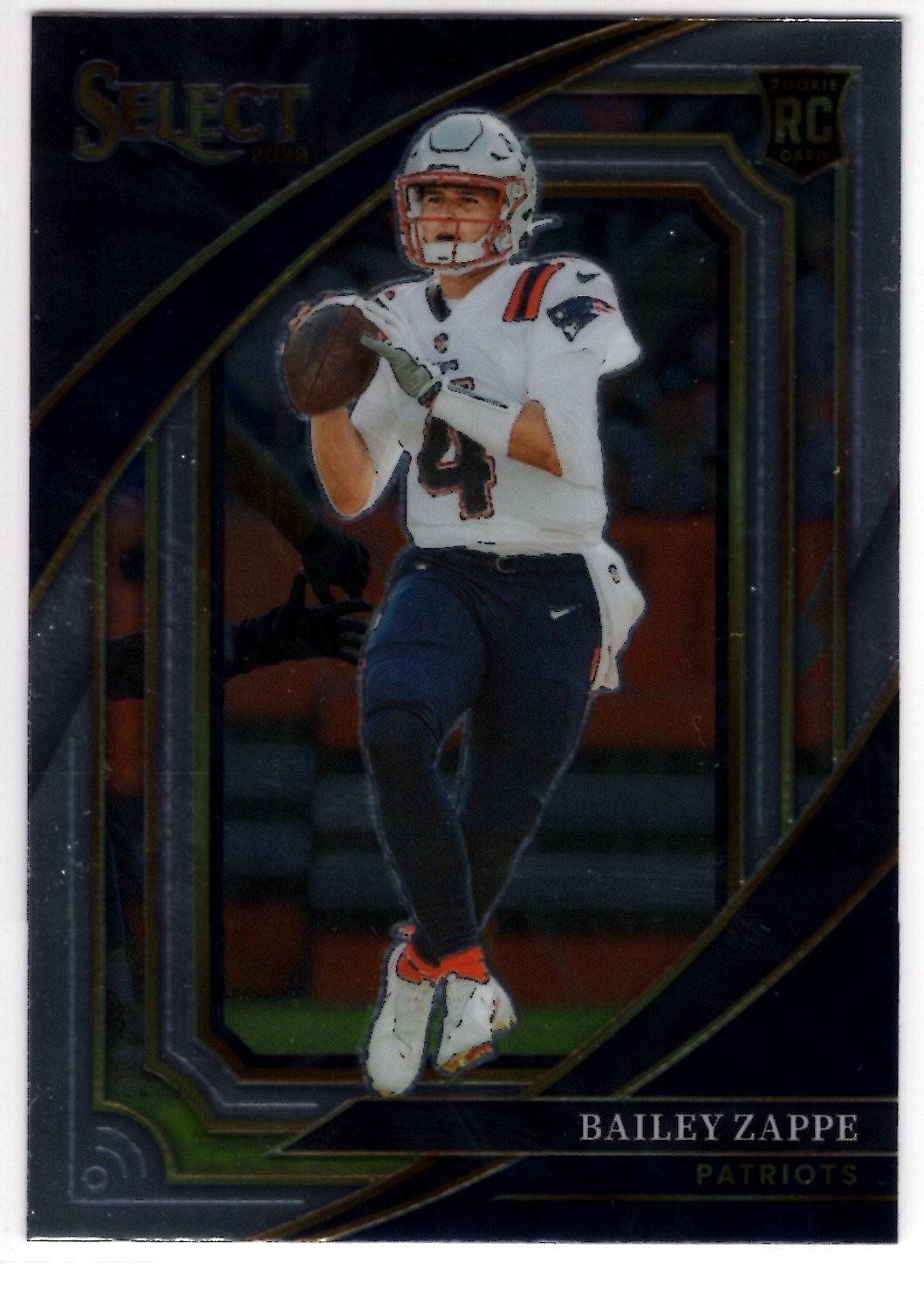 2022 Panini Select #318 Bailey Zappe  Suite Level  New England Patriots