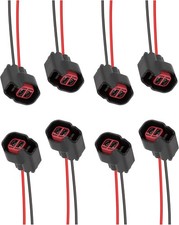 8 PCS Fuel Injector Connector Pigtail,Fuel Injectors Set of 8 Replace OEM 50139