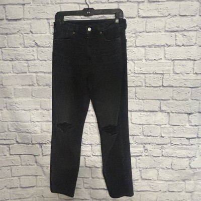 American Eagle Black Ripped Jeans   Women s Size 8 Regular