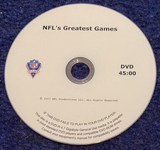 NFL’s Greatest Games—NFL Films DVD