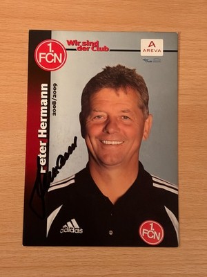 Peter Hermann 1. FC Nürnberg Der Club Autogrammkarte original signiert #56624