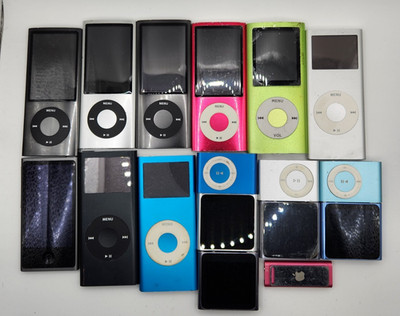 LOT OF 17PCS Apple iPod UNTESTED NO ACCESSORIES USED UNKNOW CONDITION