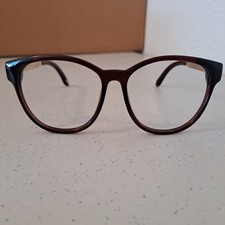 Fossil Eyeglasses FW29 Vintage Brown Gold Square FRAMES ONLY X-16