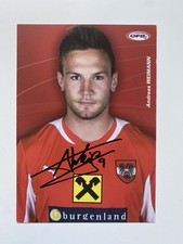 Cartolina autografa Andreas Weimann Austria / Rapid Vienna / Derby County / Watford