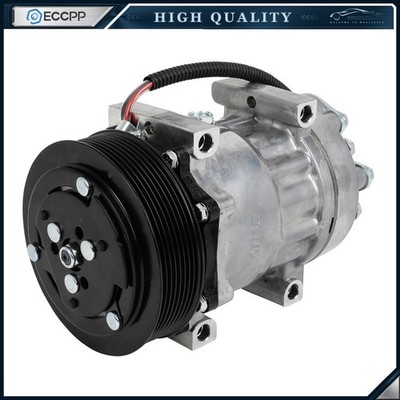 A/C Compressor with 8-Groove Pulley for Volvo VNL VNM 2006-2007 SD7H15HD Stylel