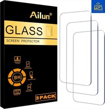 Ailun 3-Pack Tempered Glass Screen Protector for iPhone 16/15/15 Pro