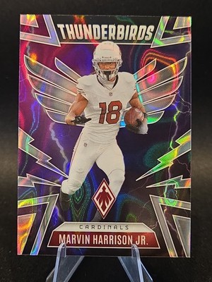 2025 Panini Phoenix - Thunderbirds Marvin Harrison Jr. #1 Silver Lava /199 Ps6