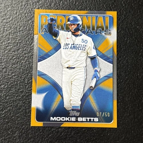 #’d /50 Mookie Betts 2026 Topps Perennial All Stars Gold Parallel PAS-11