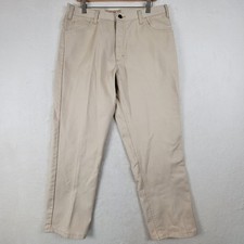 Vintage 1970s Penneys Big Mac Work Wear Khaki Twill Pants Sanforized 36x29
