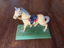 VINTAGE - PLASTIC TOY HORSE - 3X4 INCHES