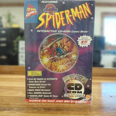 Vintage Spider-Man Interactive CD-ROM Comic Book #1 Toy Biz, Still Sealed! New. 