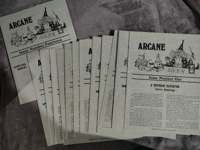Arcane Magazine by Jeff Busby - Magic Magazine Complete File Full Set 14 Issues
