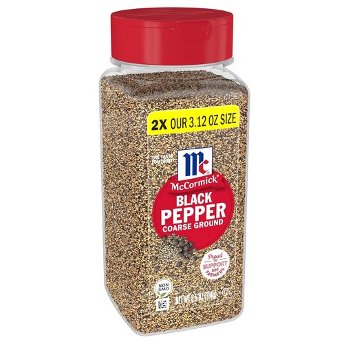 McCormick Coarse Ground Black Pepper, 6.5 oz Ounce (Pack of 1)  - Picture 1 of 8