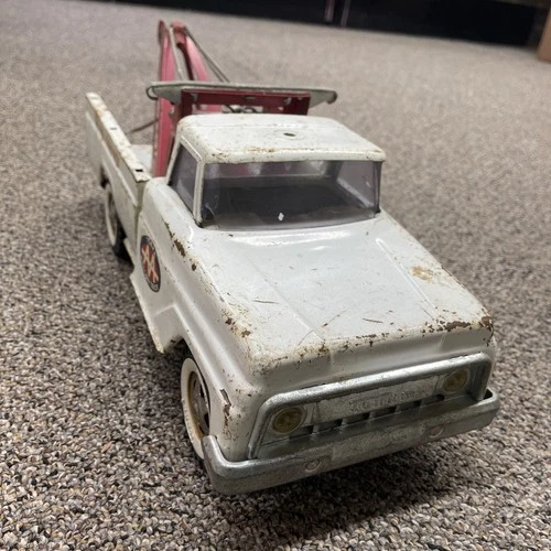 Tonka Wrecker Tow Truck Vintage – Pressed Steel – Boom & Hook – 24 Hr Service