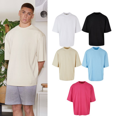 Build Your Brand Oversized Sleeve Tee
