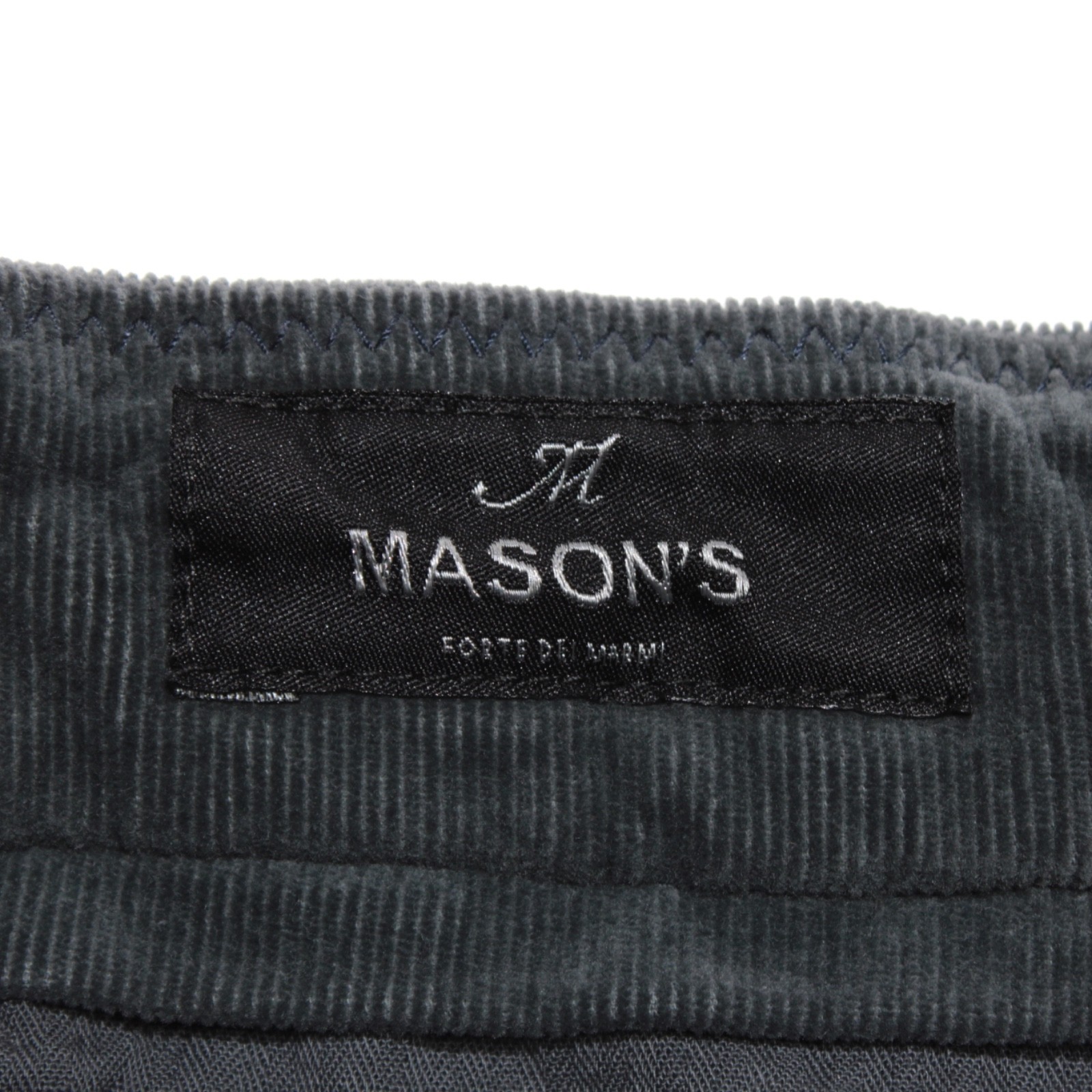 Mason's NWT Chinos / Casual Pants Size 52 (36 US) In Solid Gray Corduroy