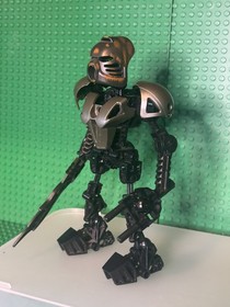LEGO Bionicle Shadow Toa Nuva Infected Makuta 8534 Black Kanohi Hau Custom  Moc