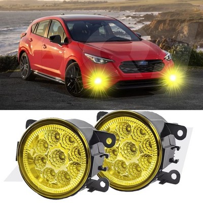 For Subaru Ascent 2019-2023 Yellow Pair Bumper Fog Lights Lamps Left+Right