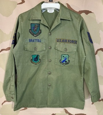 Early 1980s OG507 US Air Force Pacific Uniform Shirt - Japan Based Unit