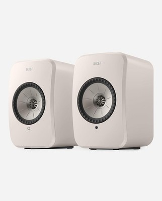 KEF LSX II LT Wireless HiFi Speakers Airplay, Bluetooth - Pair (Stone White)