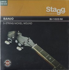 Stagg BJ-1023-NI Nickel Wound Banjo Strings - Medium Light Gauge - 5 String Set