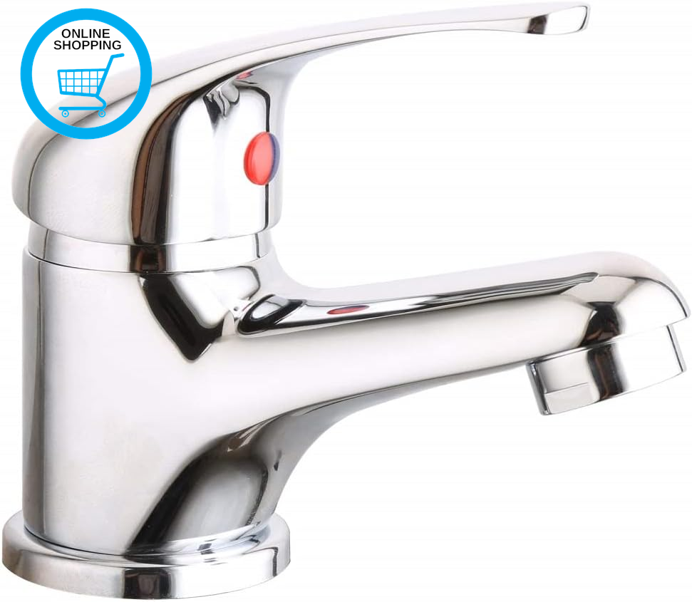 Eco/Prima Mono Basin Mixer Tap Bathroom Sink Washroom Basin Single Lever Brass M