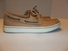 Mens Size 7.5 Sperry Cup Top-Sider Brown Leather Boat Shoes STS18790
