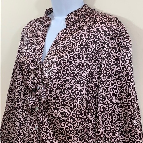 CATO Button Up V-Neck Shirt Size 18 / 20 W - Picture 5 of 8