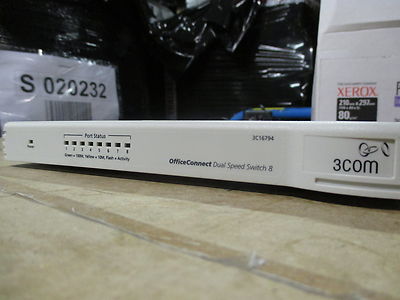 3com 3C16794 OfficeConnect Switch 8 Port 10/100Mbps IEEE 802.1 / 3 - EXCL PSU