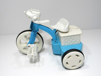 1998 Mattel doll tricycle toy blue interactive motorized Baby Trike 'N Go works!