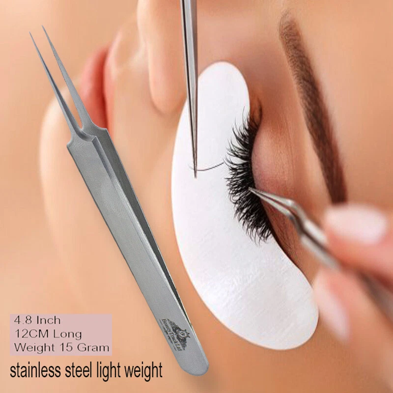 New Straight Point Individual Eyelash Extension Tweezers Russian Volume Tweezer - Image 2 of 3